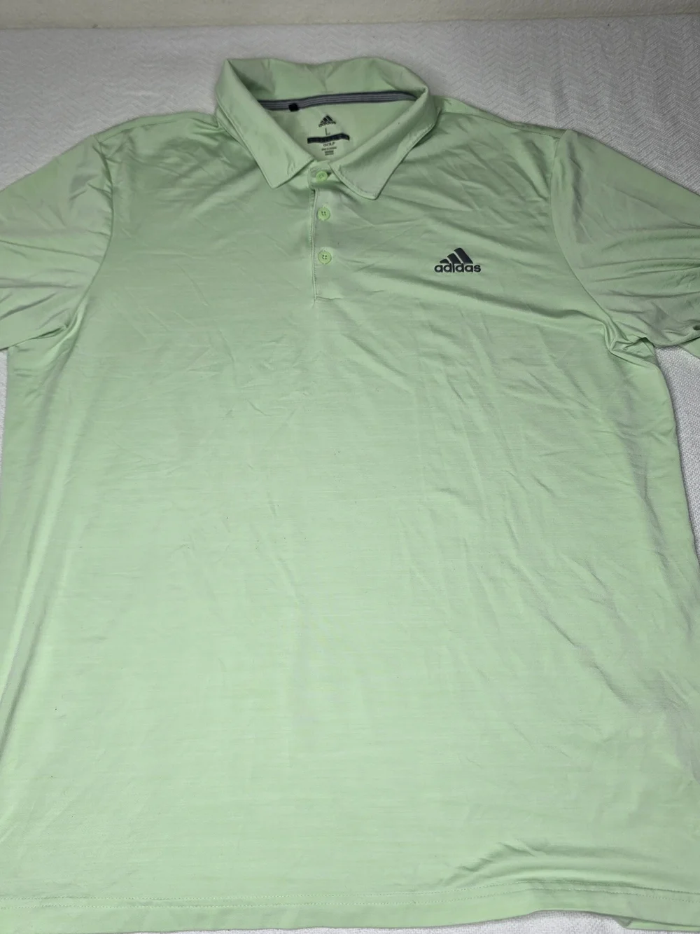 Adidas Golf Polo Shirt – Light Green – Size L